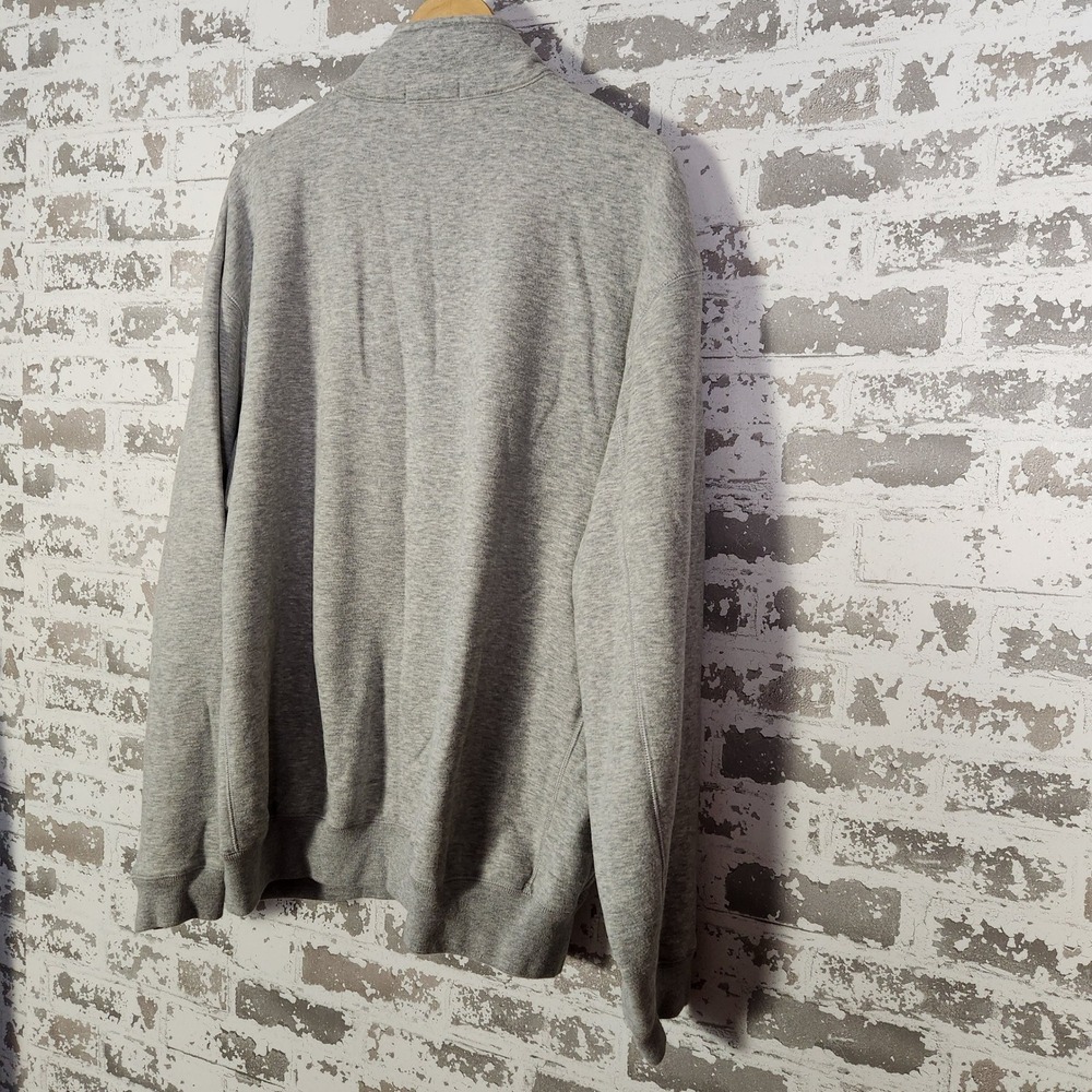 Nautica Mens Grey 1/4 Zip Sweatshirt Pullover Spell Out Logo NS 83 Size XXL - Picture 11 of 16